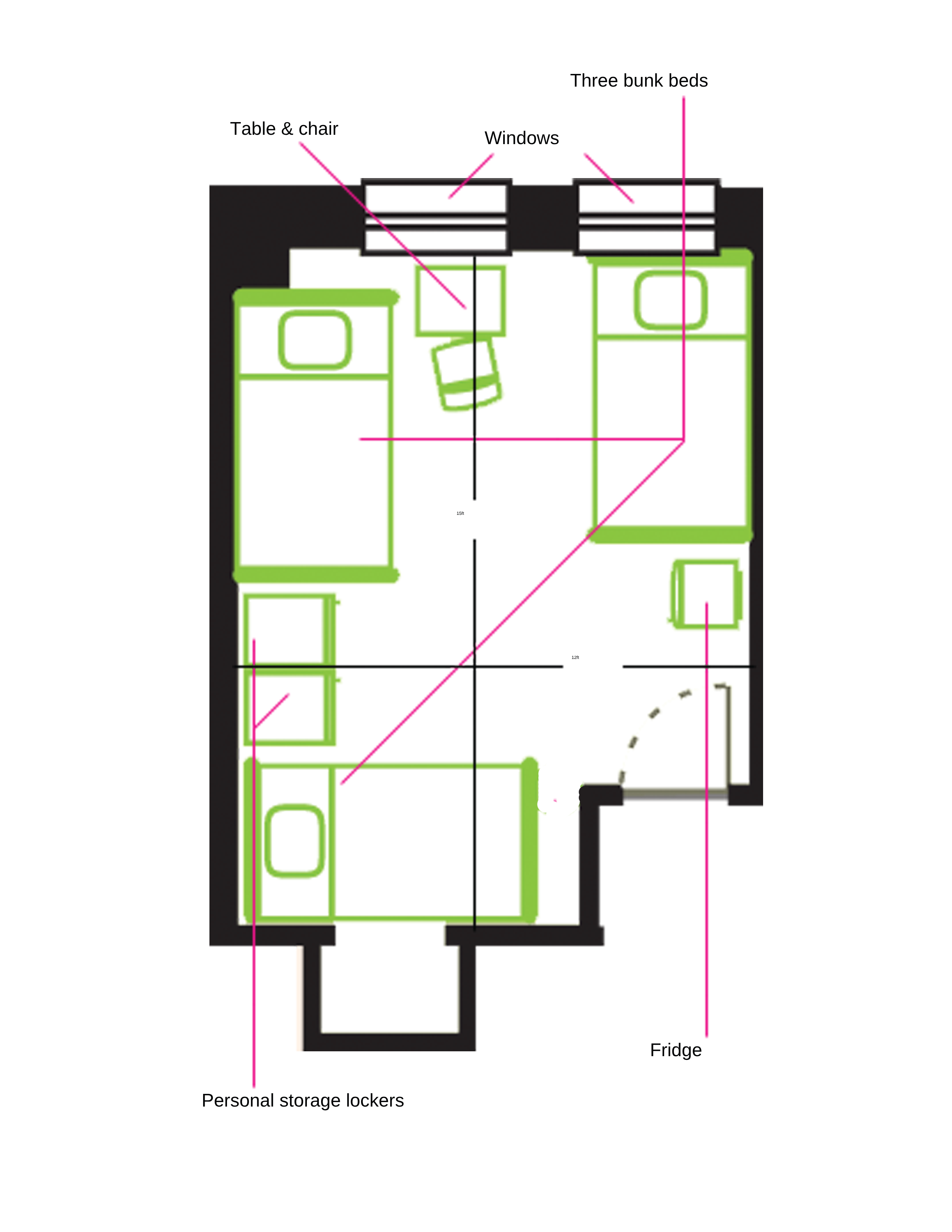 Co-ed Dorm Bed - Image 4